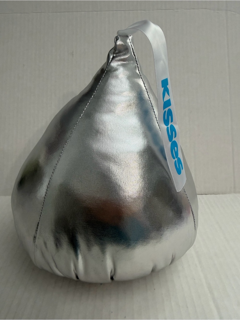 Dan Dee KISSES Silver Metallic Plush Hershey's Kiss Stuffed Toy